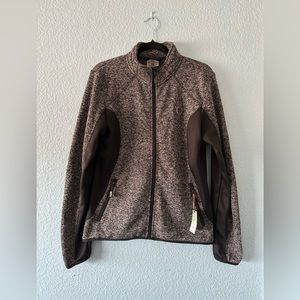 Roper Gray Jacket Sweater Knit Size Large